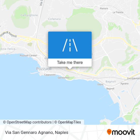 Via San Gennaro Agnano map
