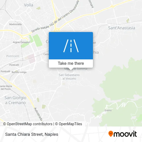 Santa Chiara Street map