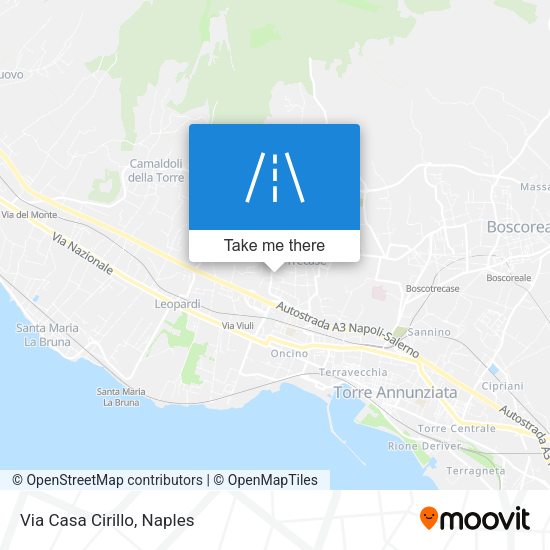 Via Casa Cirillo map