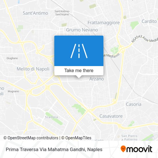 Prima Traversa Via Mahatma Gandhi map