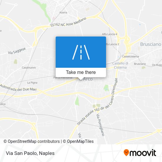 Via San Paolo map