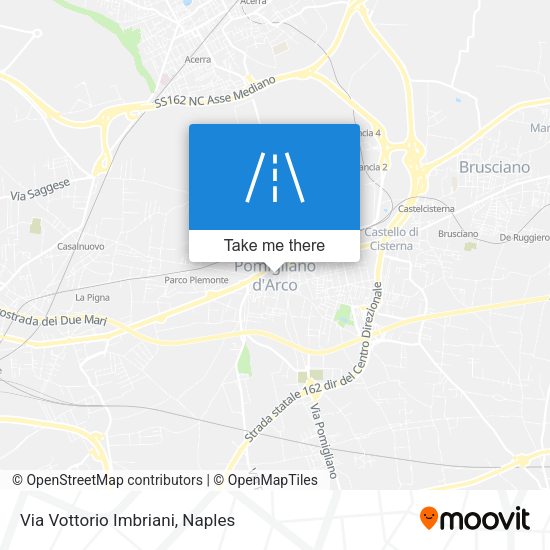 Via Vottorio Imbriani map