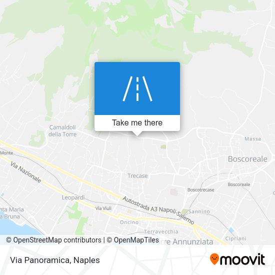 Via Panoramica map