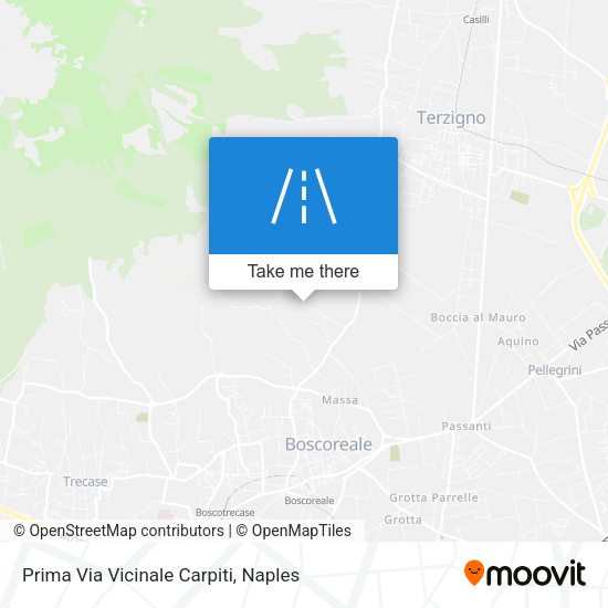 Prima Via Vicinale Carpiti map