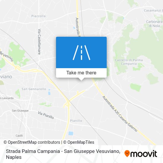 Strada Palma Campania - San Giuseppe Vesuviano map