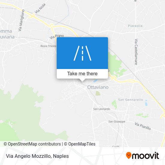 Via Angelo Mozzillo map