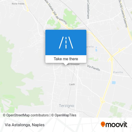 Via Astalonga map