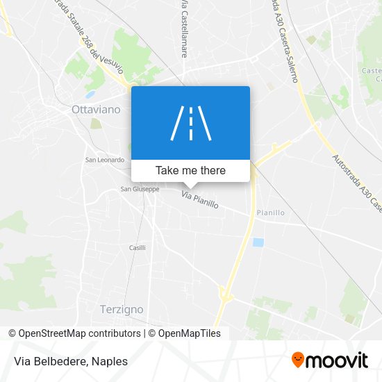 Via Belbedere map