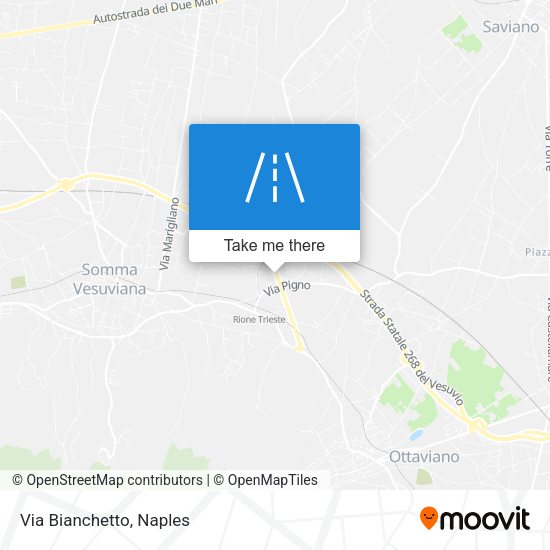 Via Bianchetto map
