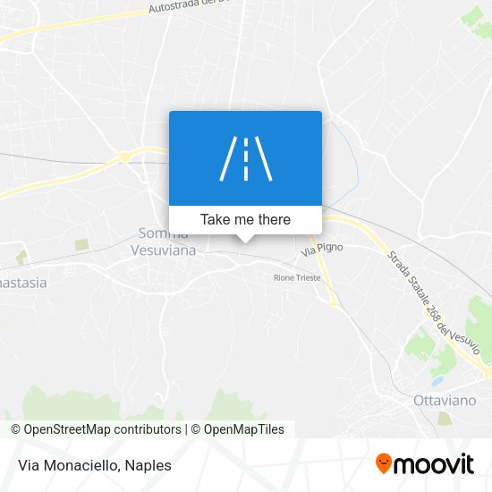 Via Monaciello map