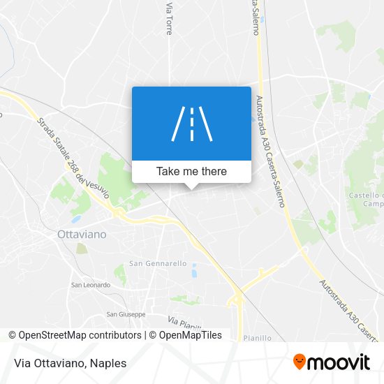 Via Ottaviano map