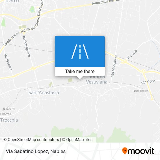 Via Sabatino Lopez map