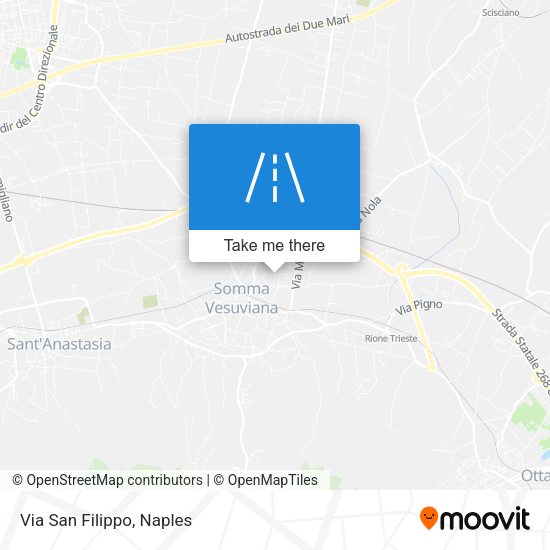 Via San Filippo map
