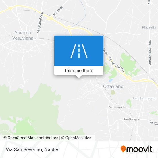Via San Severino map