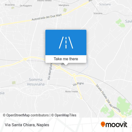 Via Santa Chiara map