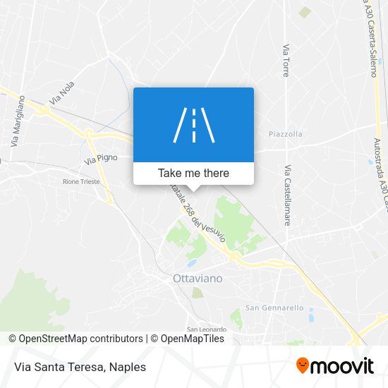Via Santa Teresa map