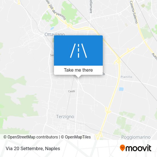 Via 20 Settembre map