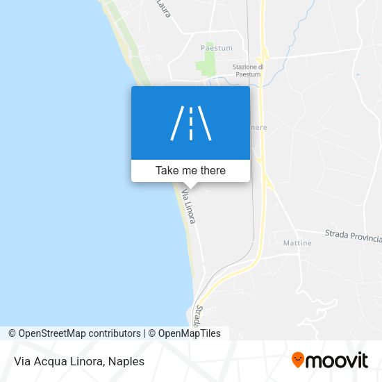 Via Acqua Linora map