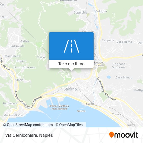 Via Cernicchiara map