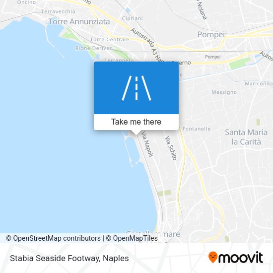 Stabia Seaside Footway map