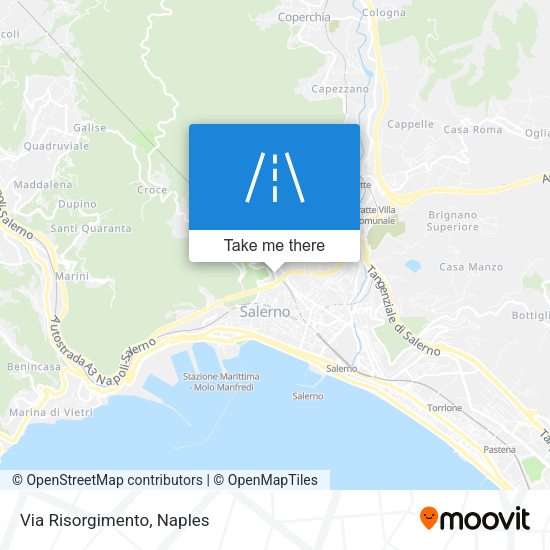 Via Risorgimento map