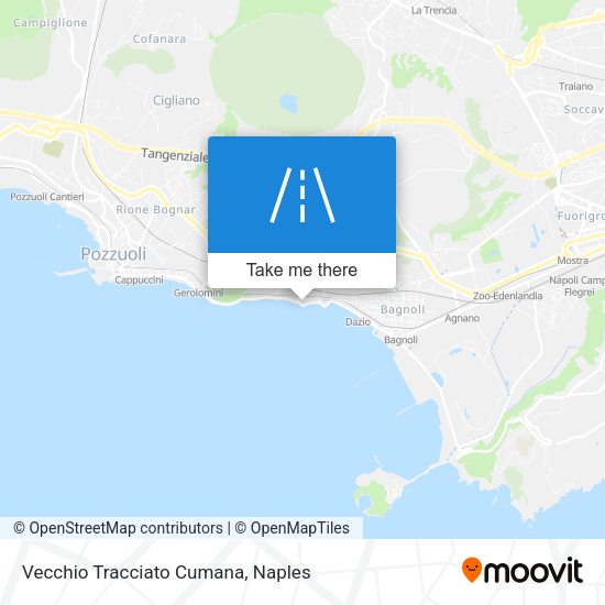 Vecchio Tracciato Cumana map
