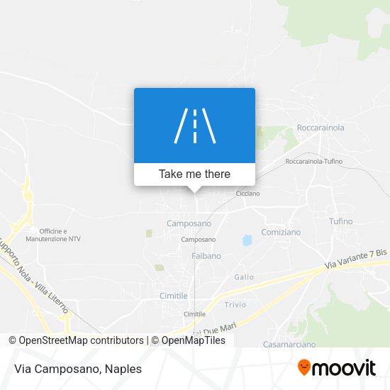 Via Camposano map