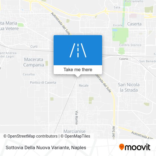 Sottovia Della Nuova Variante map