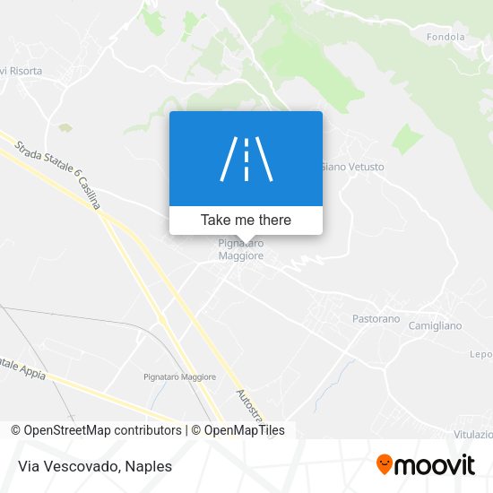 Via Vescovado map