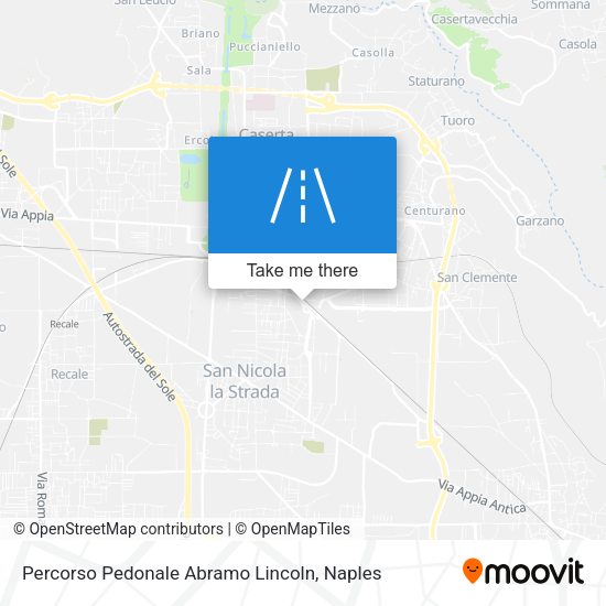 Percorso Pedonale Abramo Lincoln map