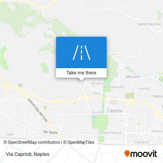 Via Caprioli map