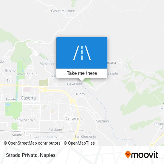 Strada Privata map