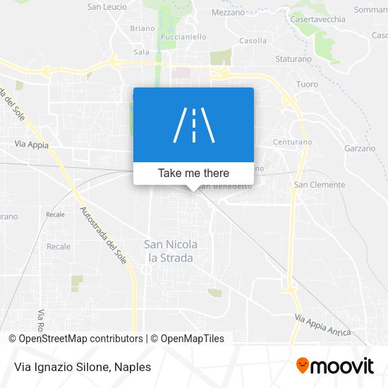 Via Ignazio Silone map