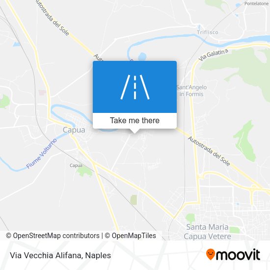 Via Vecchia Alifana map