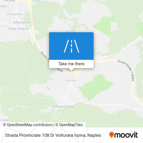Strada Provinciale 108 Di Volturara Irpina map