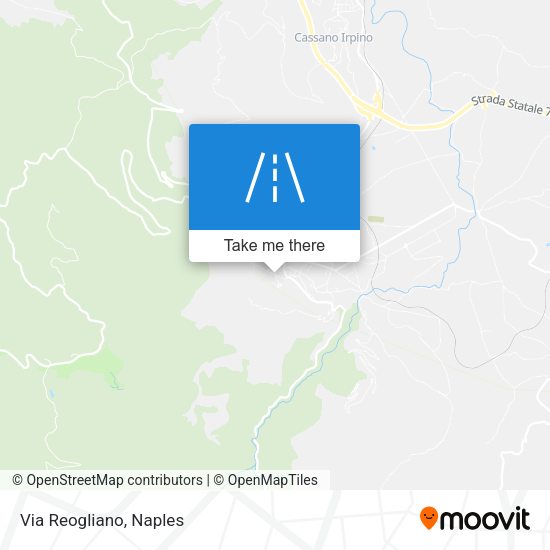 Via Reogliano map
