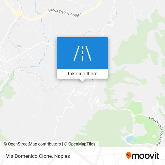 Via Domenico Cione map