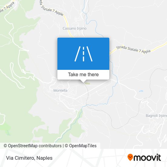 Via Cimitero map