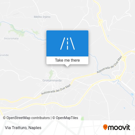 Via Tratturo map