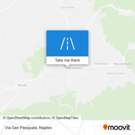 Via San Pasquale map
