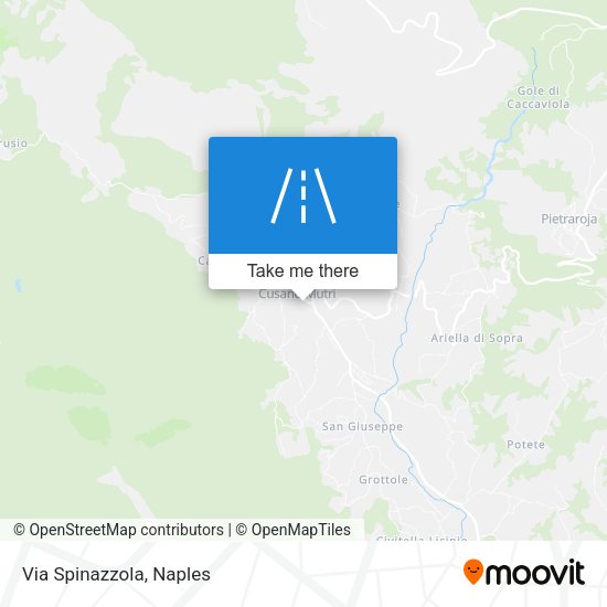 Via Spinazzola map
