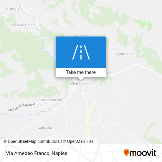 Via Amedeo Franco map