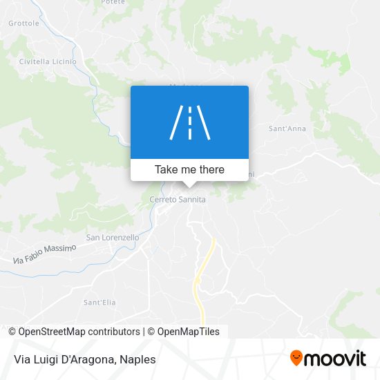 Via Luigi D'Aragona map