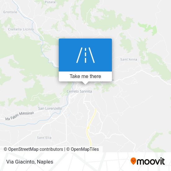 Via Giacinto map