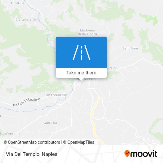 Via Del Tempio map