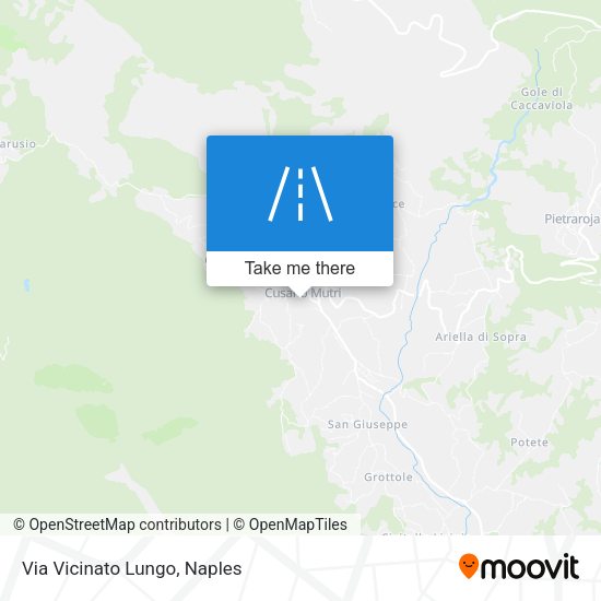 Via Vicinato Lungo map
