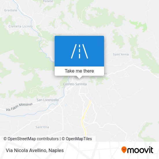 Via Nicola Avellino map