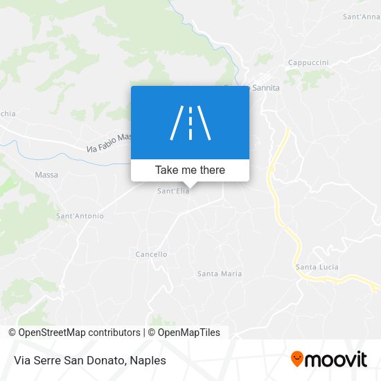 Via Serre San Donato map