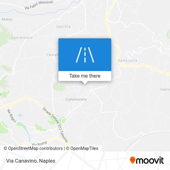 Via Canavino map