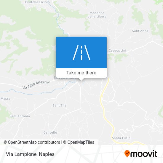 Via Lampione map